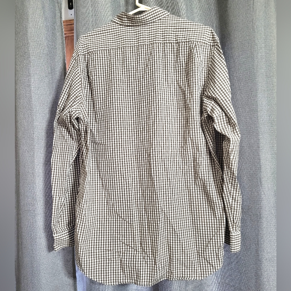 Lacoste Gingham Button Down Size 42 - image 3